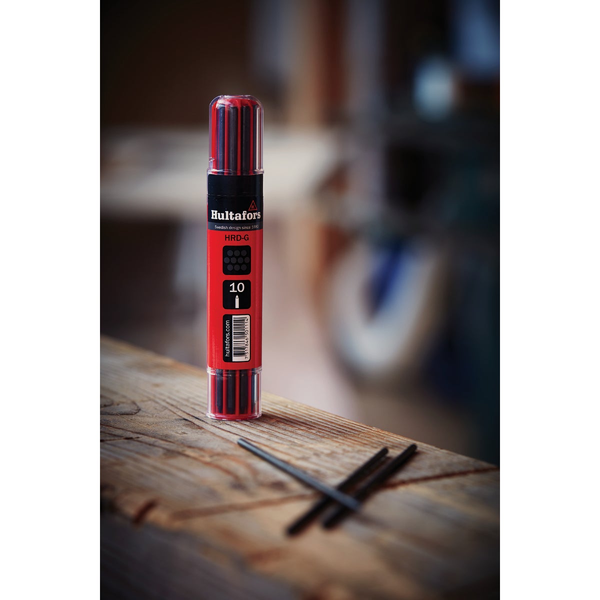 Hultafors Carpenter Pencil Refill with Smart Container, Graphite (10-Piece) Image 2