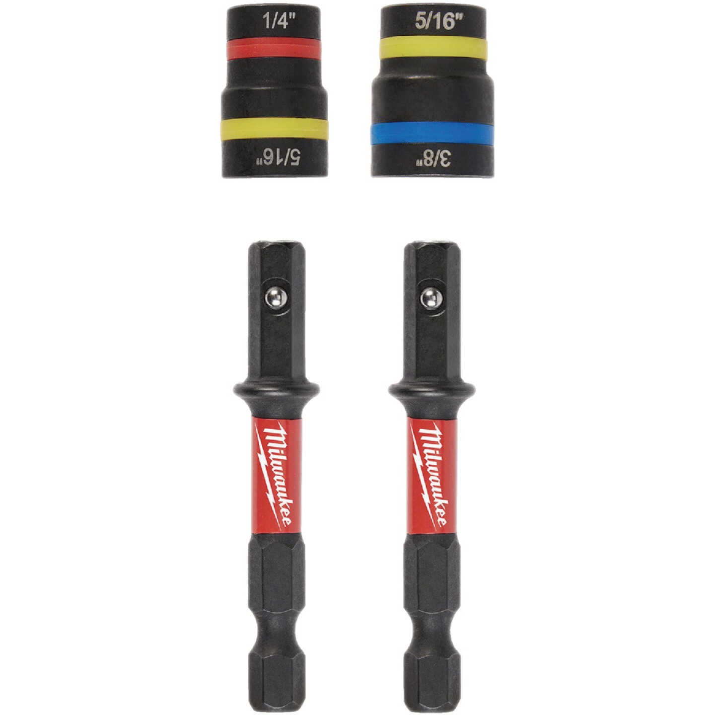 Milwaukee SHOCKWAVE QUIK-CLEAR 2-in-1 Magnetic Impact Nut Driver Set (2-Piece) Image 9