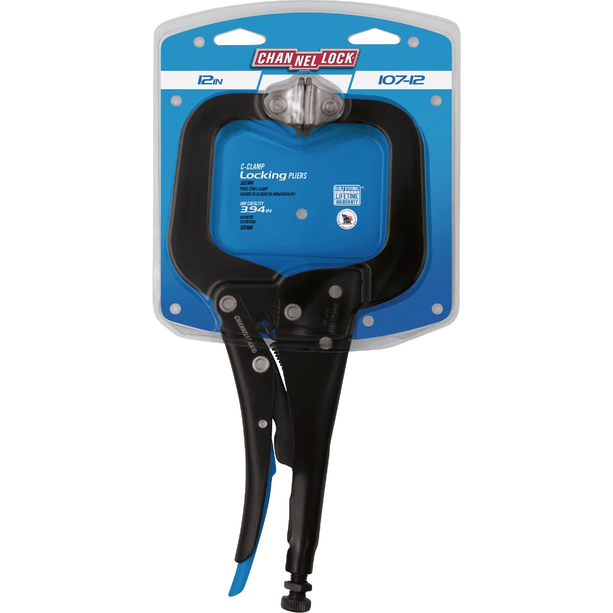 Channellock 12 In. C-Clamp Locking Pliers with Swivel Pads Image 3