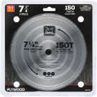 Do it Best 7-1/4 In. 150-Tooth Plywood Circular Saw Blade (2-Pack) Image 1
