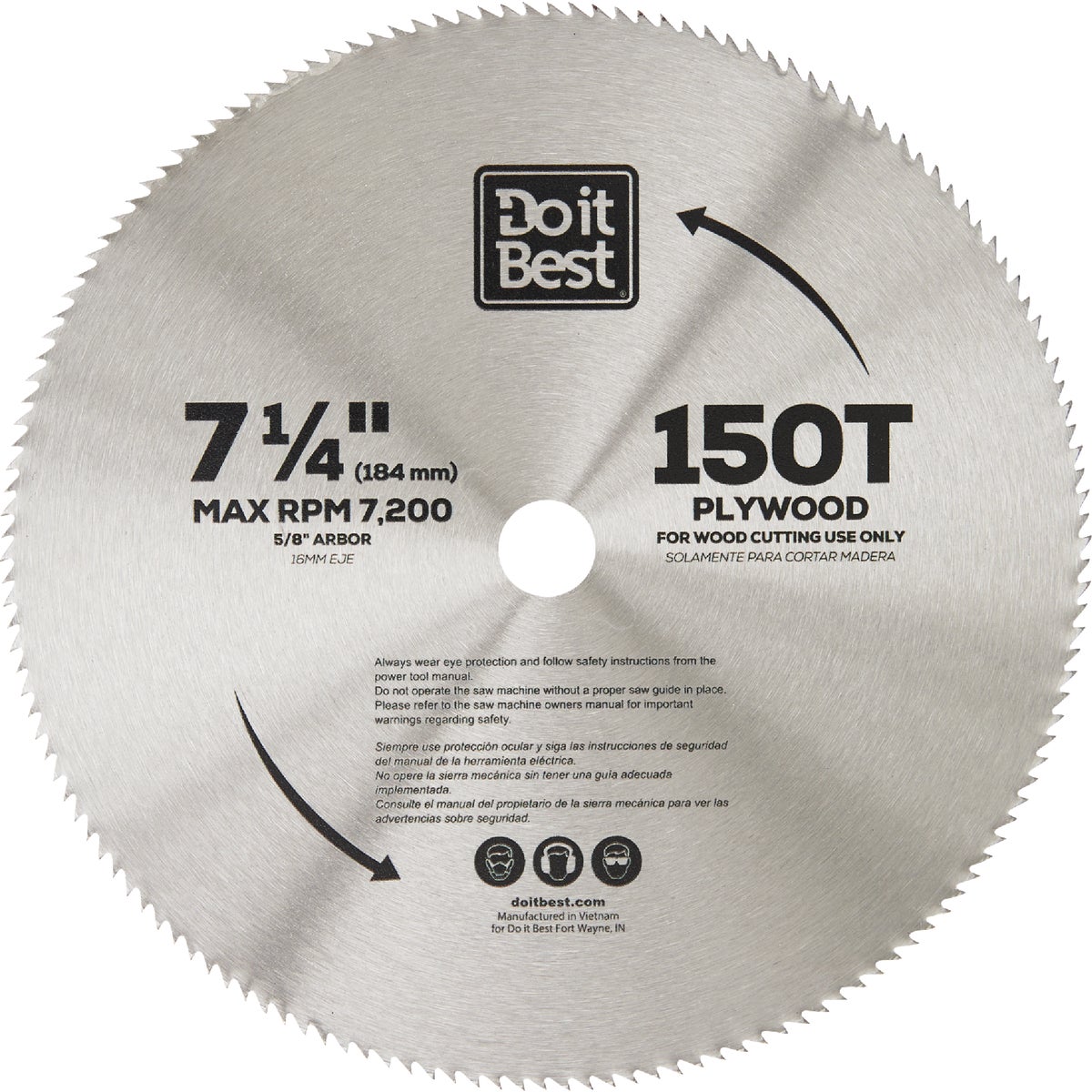 Do it Best 7-1/4 In. 150-Tooth Plywood Circular Saw Blade (2-Pack) Image 2