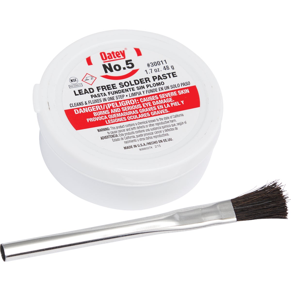 Do it No. 5 1.7 Oz. Lead-Free Soldering Flux with Brush, Paste Image 2