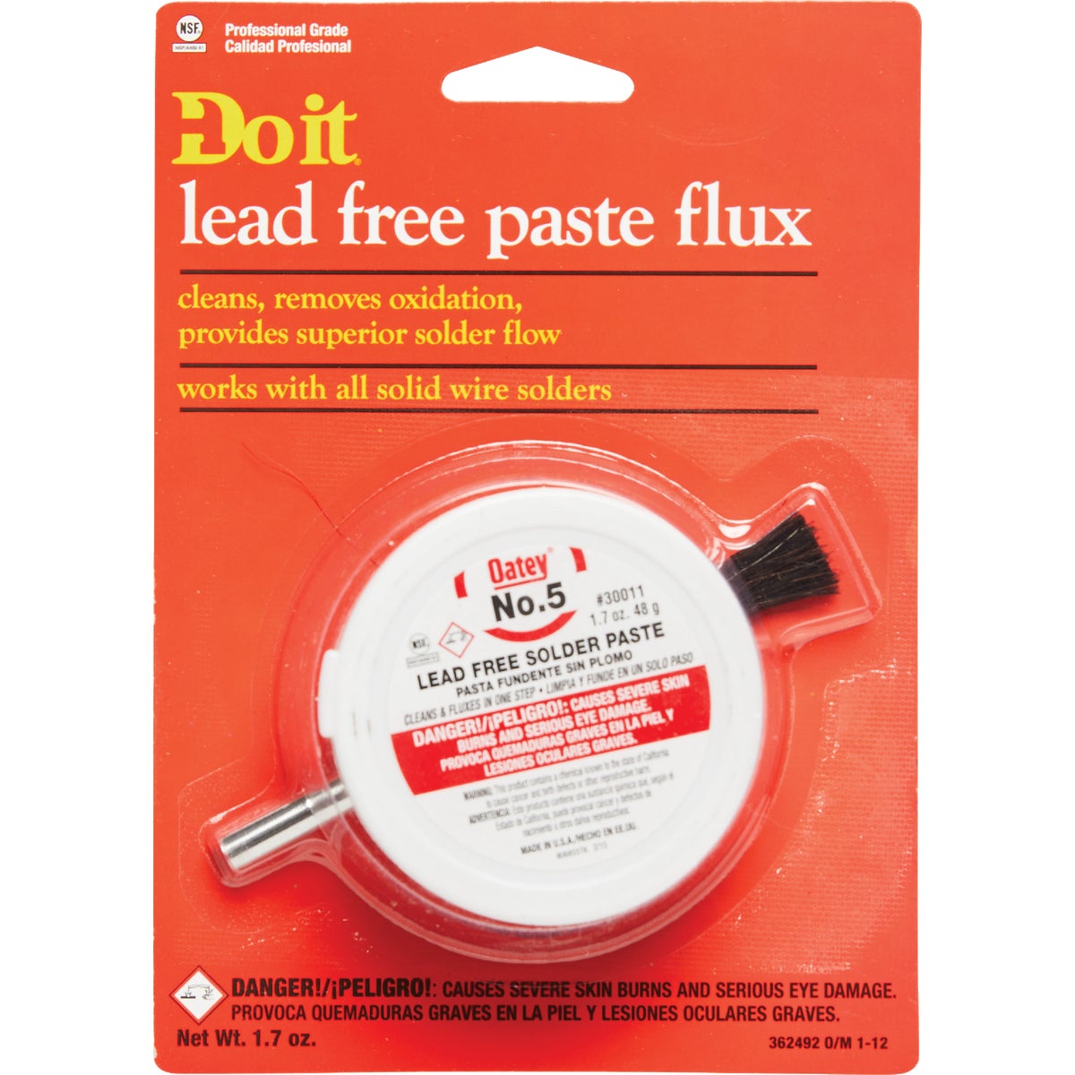 Do it No. 5 1.7 Oz. Lead-Free Soldering Flux with Brush, Paste Image 1