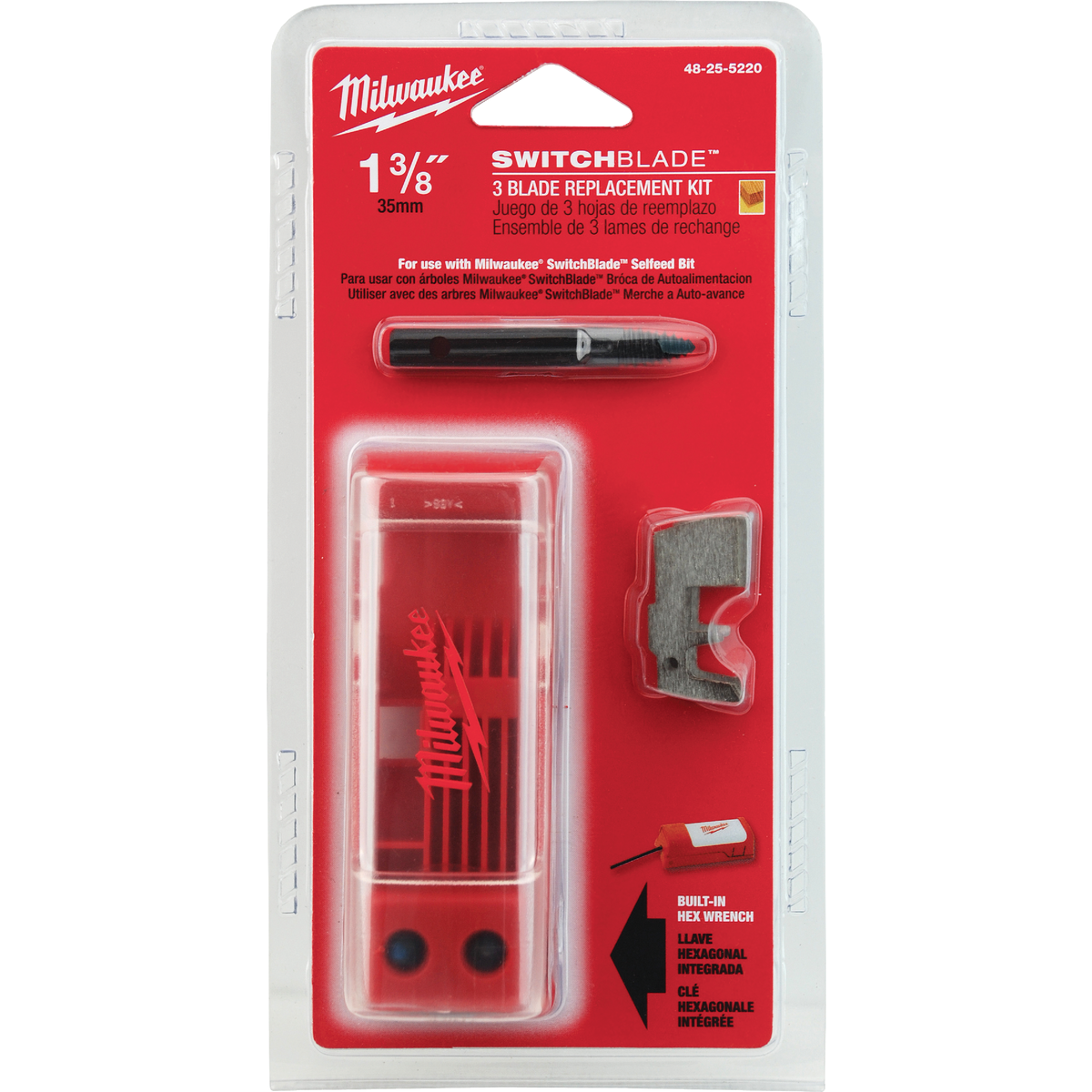 Milwaukee SWITCHBLADE 1-3/8 In. Selfeed Replacement Blade Image 1