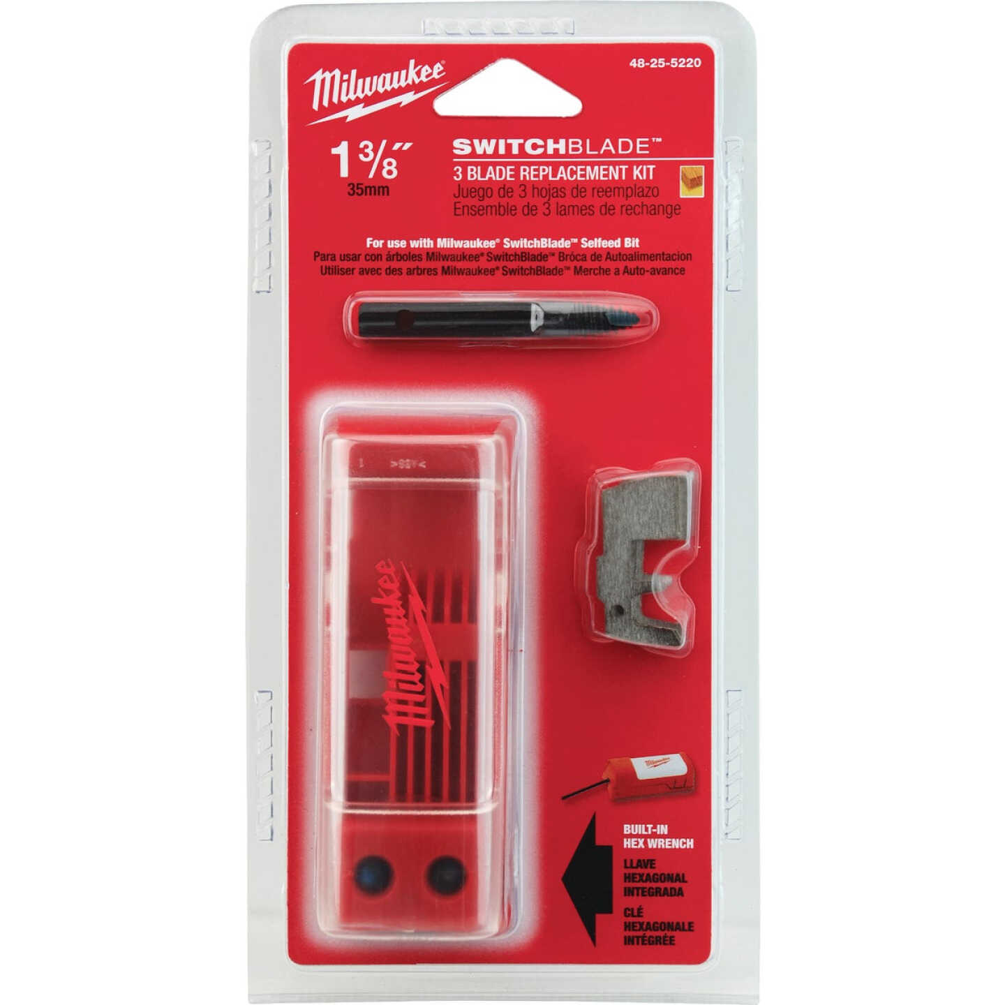 Milwaukee SWITCHBLADE 1-3/8 In. Selfeed Replacement Blade Image 1