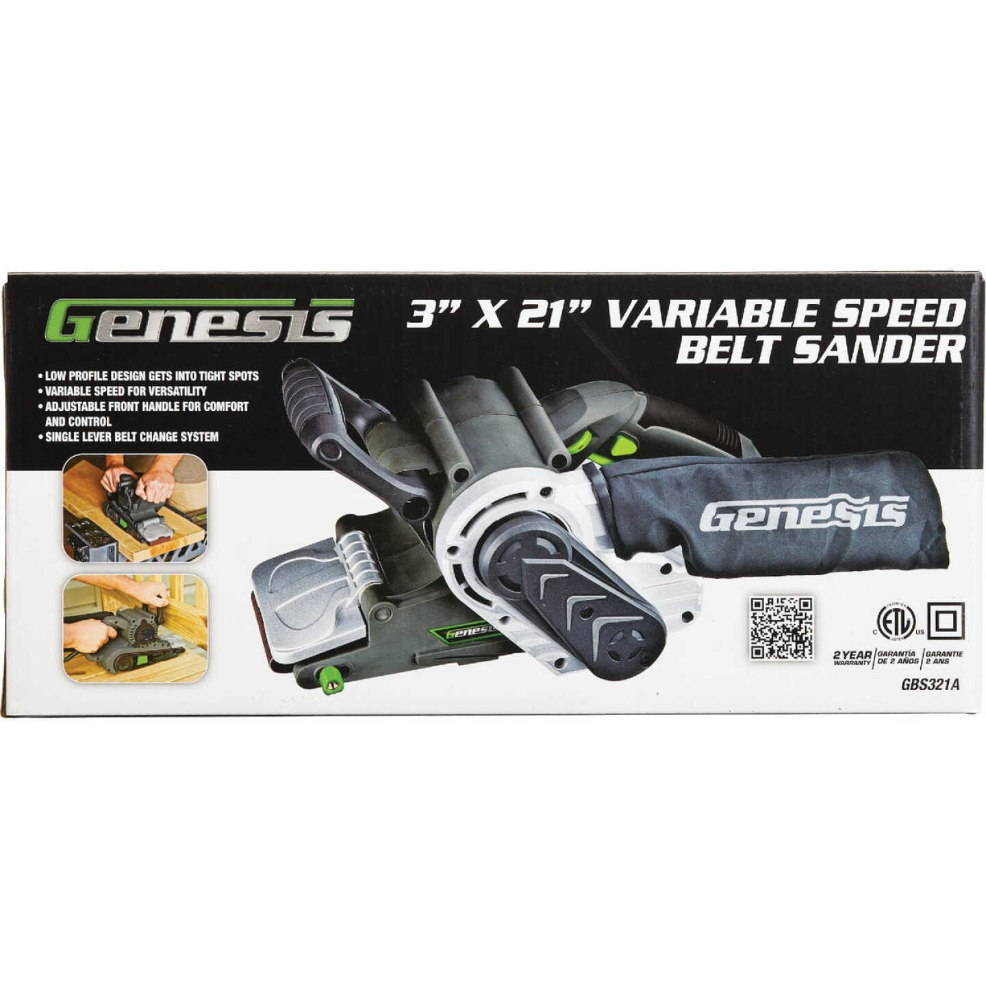Genesis 3 In. x 21 In. Belt Sander Image 2