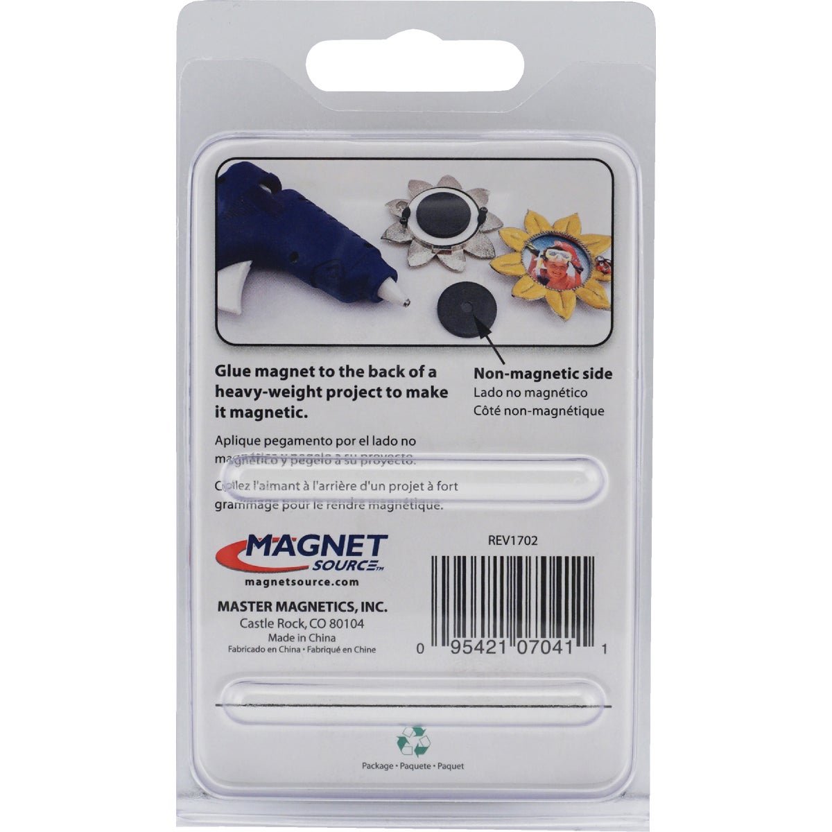 Master Magnetics 1-1/2 In. Multi Pole Ceramic Magnet Disc (2 per Pack) Image 5