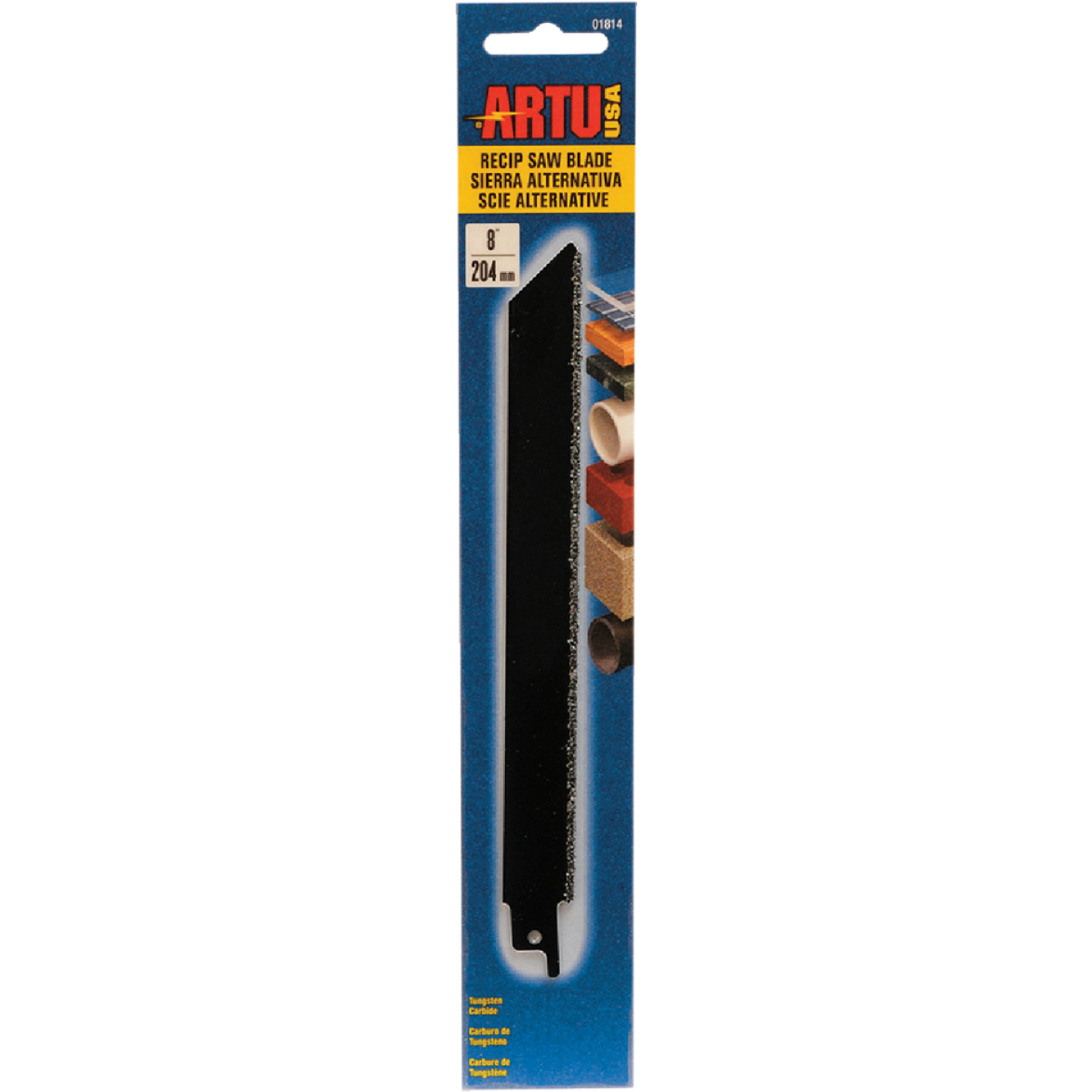ARTU 8 In. Carbide Grit Reciprocating Saw Blade Image 1