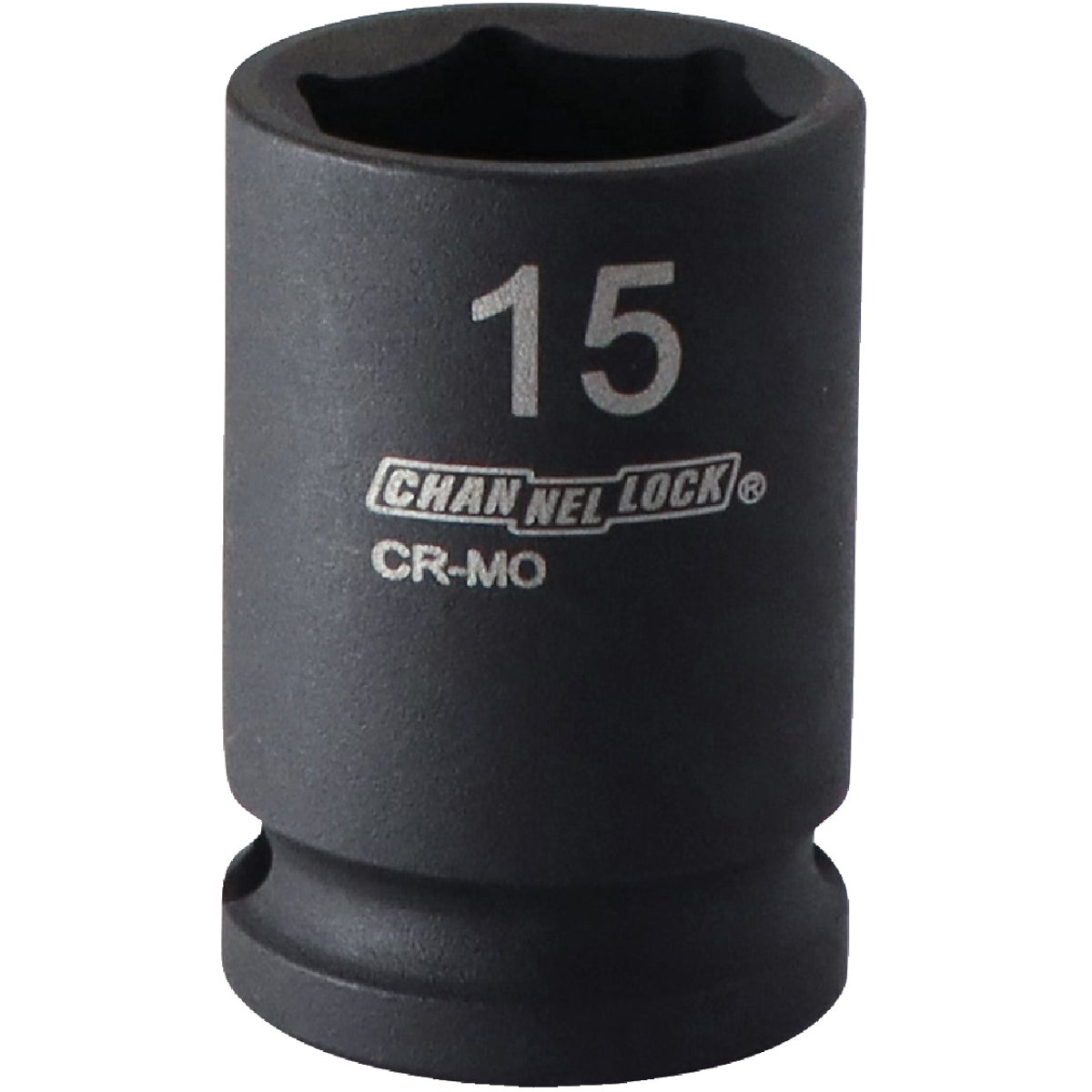 Channellock 3/8 In. Drive 15 mm 6-Point Shallow Metric Impact Socket Image 1