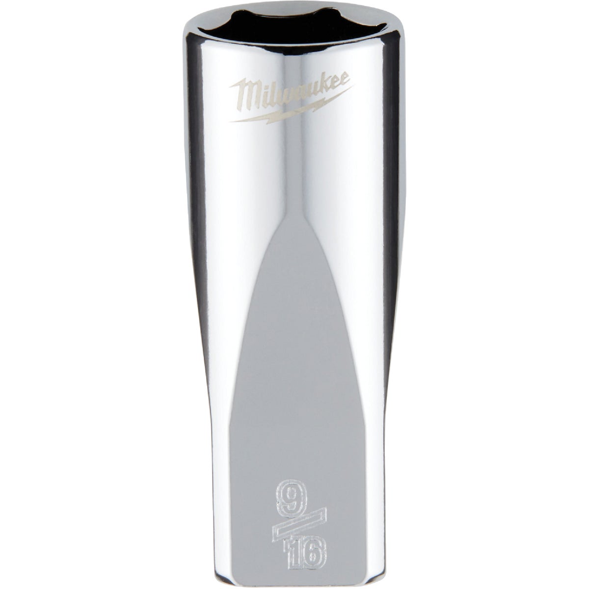 Milwaukee 1/4 In. Drive 9/16 In. 6-Point Deep Standard Socket with FOUR FLAT Sides Image 1