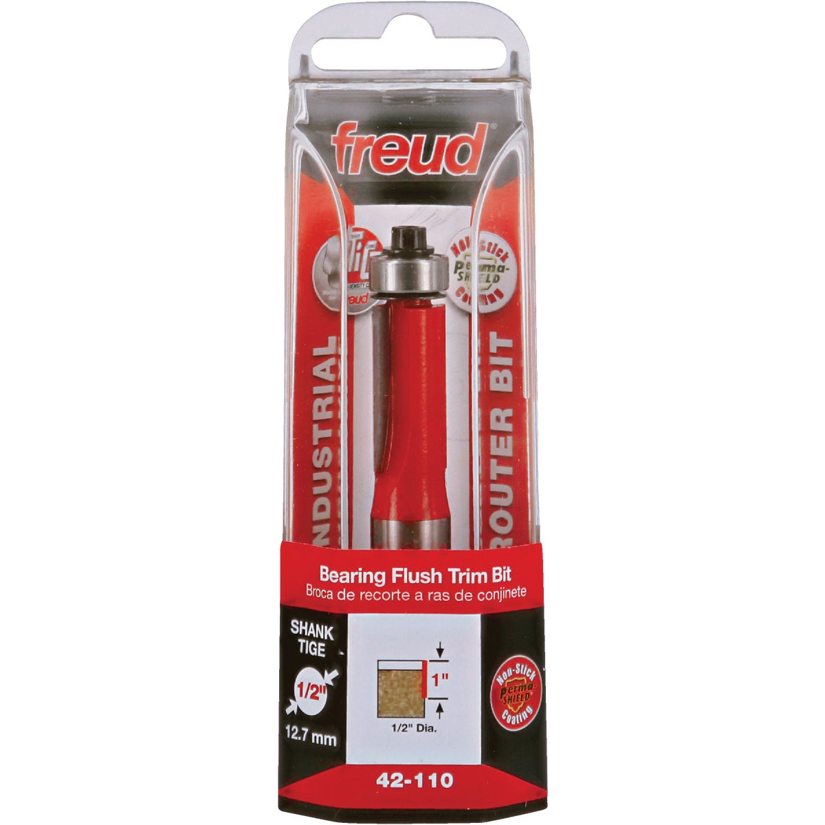 Freud 1/2 In. x 1 In. 2-Cutter Flush Trim Router Bit