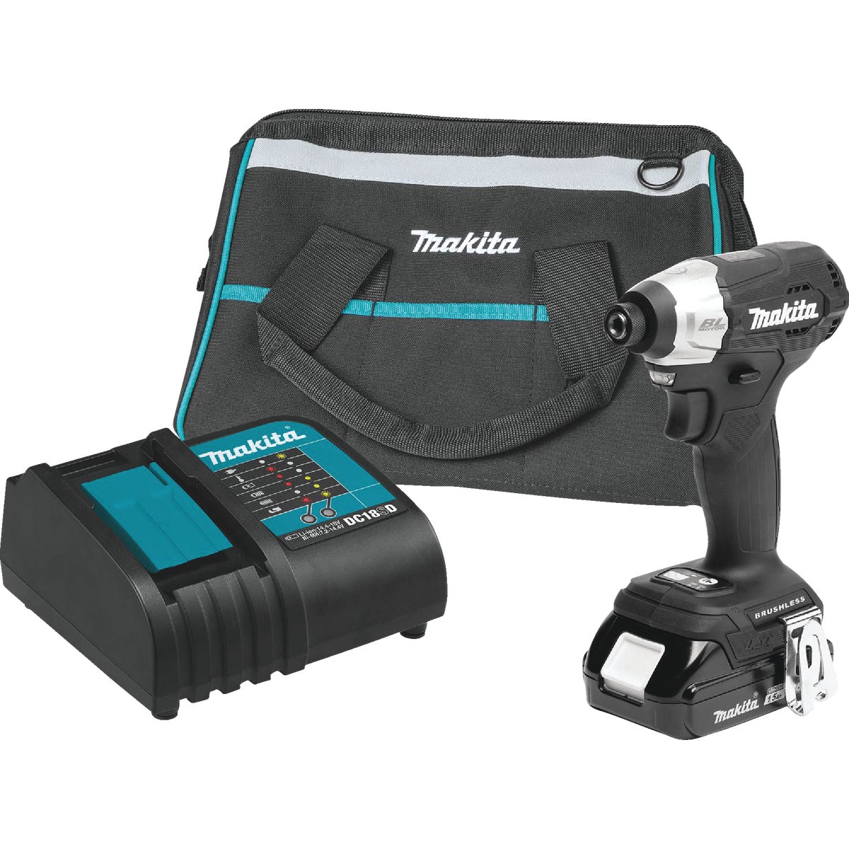 Makita 18V LXT Lithium-Ion Brushless 1/4 In. Hex Sub-Compact Cordless Impact Driver Kit