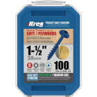 Kreg Blue-Kote #8 x 1-1/2 In. Square Coarse Thread Maxi-Loc Head Pocket-Hole Screw (100 Ct.) Image 5
