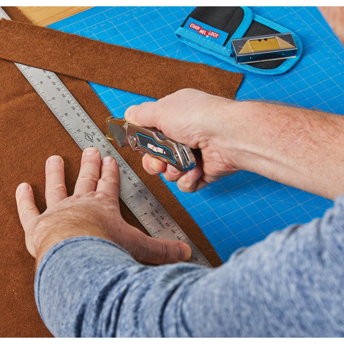 Channellock Lockback Fixed Folding Utility Knife Image 4