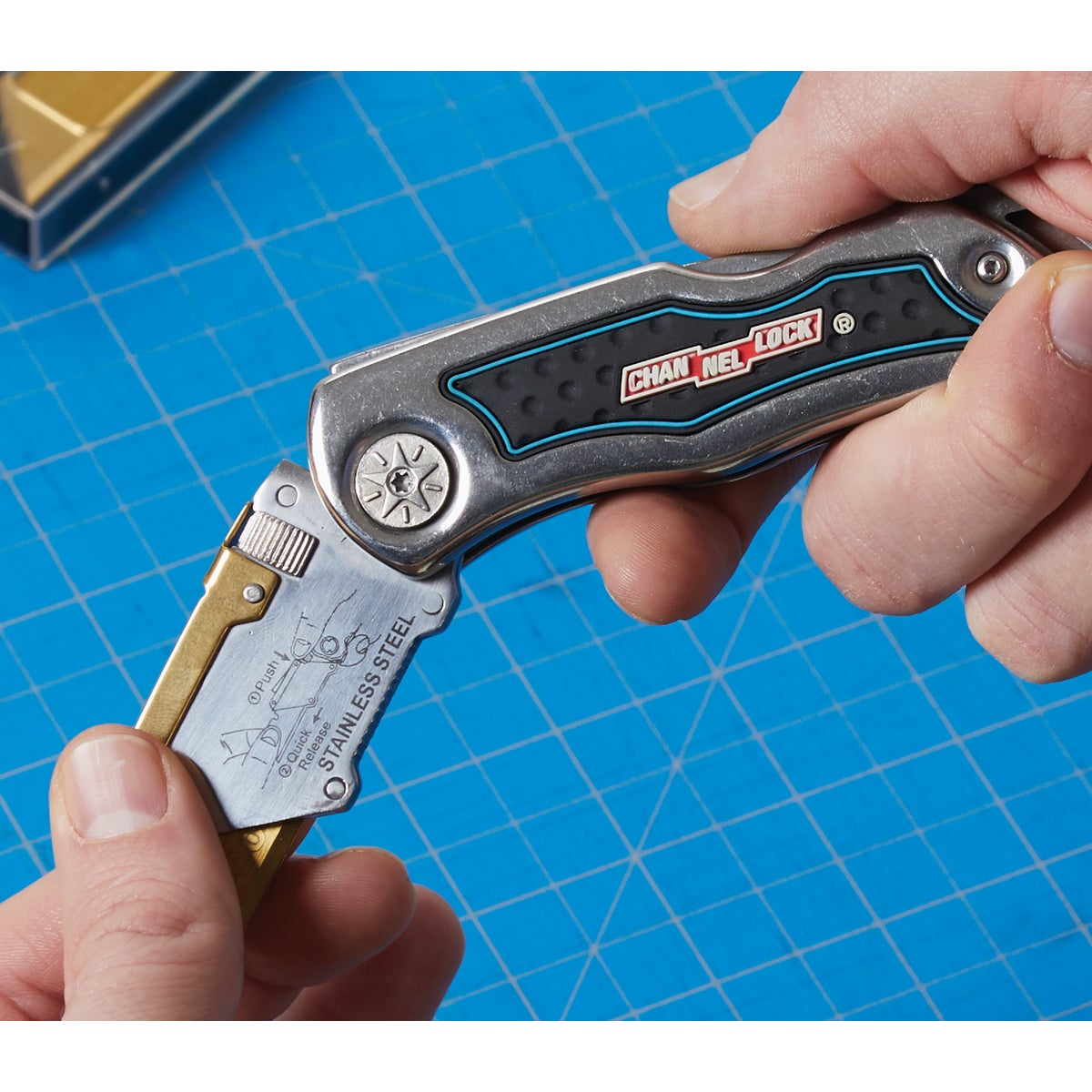 Channellock Lockback Fixed Folding Utility Knife Image 9