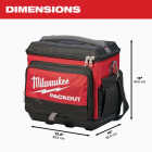 Milwaukee PACKOUT 5-Compartment Soft-Side Cooler, Black & Red Image 3