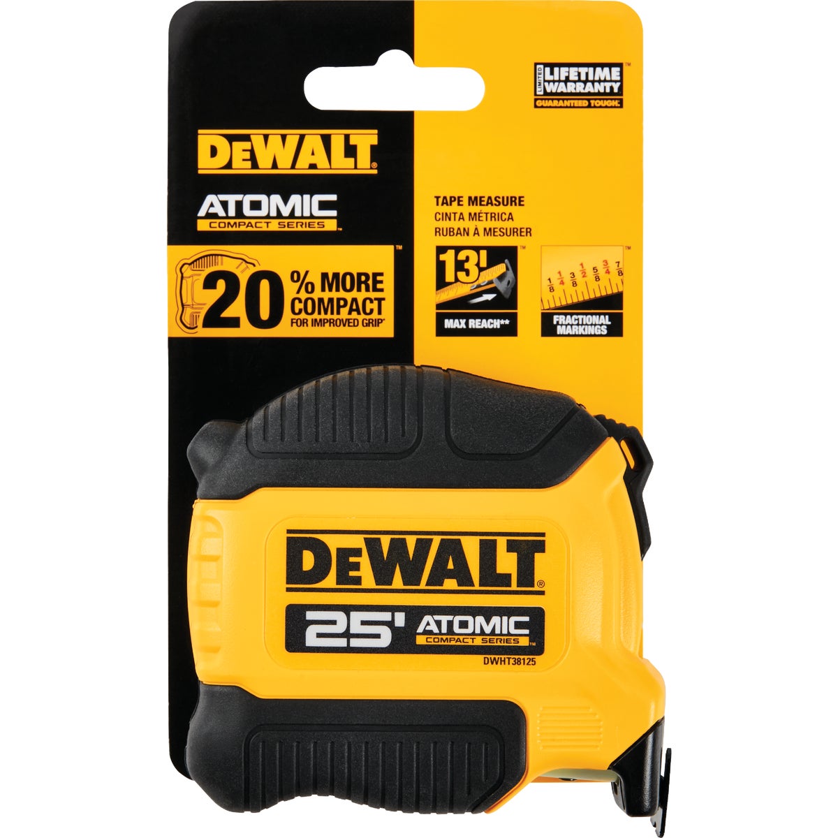 DEWALT ATOMIC 25 Ft. Tape Measure Image 2