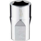 Milwaukee 3/8 In. Drive 7/16 In. 6-Point Shallow Standard Socket with FOUR FLAT Sides Image 1