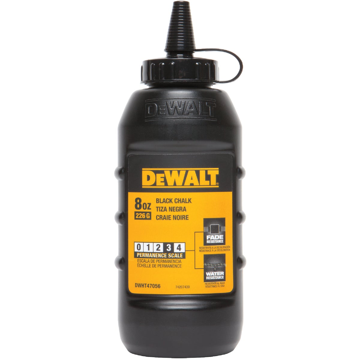 DEWALT 8 Oz. Black Chalk Line Chalk