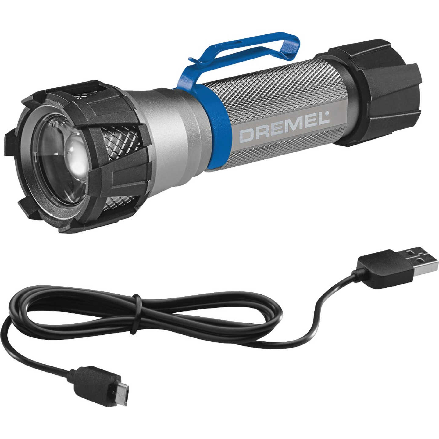 Dremel Home Solutions LED Aluminum 500 Lm. USB Rechargeable Flashlight Image 1