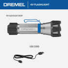 Dremel Home Solutions LED Aluminum 500 Lm. USB Rechargeable Flashlight Image 6