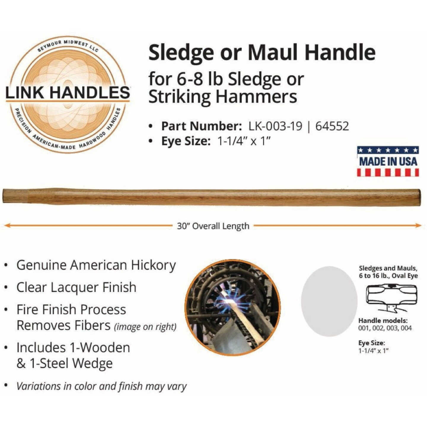 Link 30 In. Sledge or Maul Handle Image 2