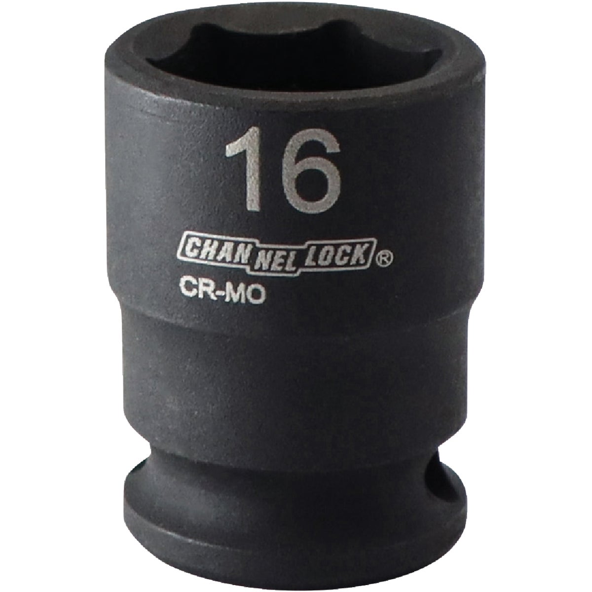 Channellock 3/8 In. Drive 16 mm 6-Point Shallow Metric Impact Socket Image 1