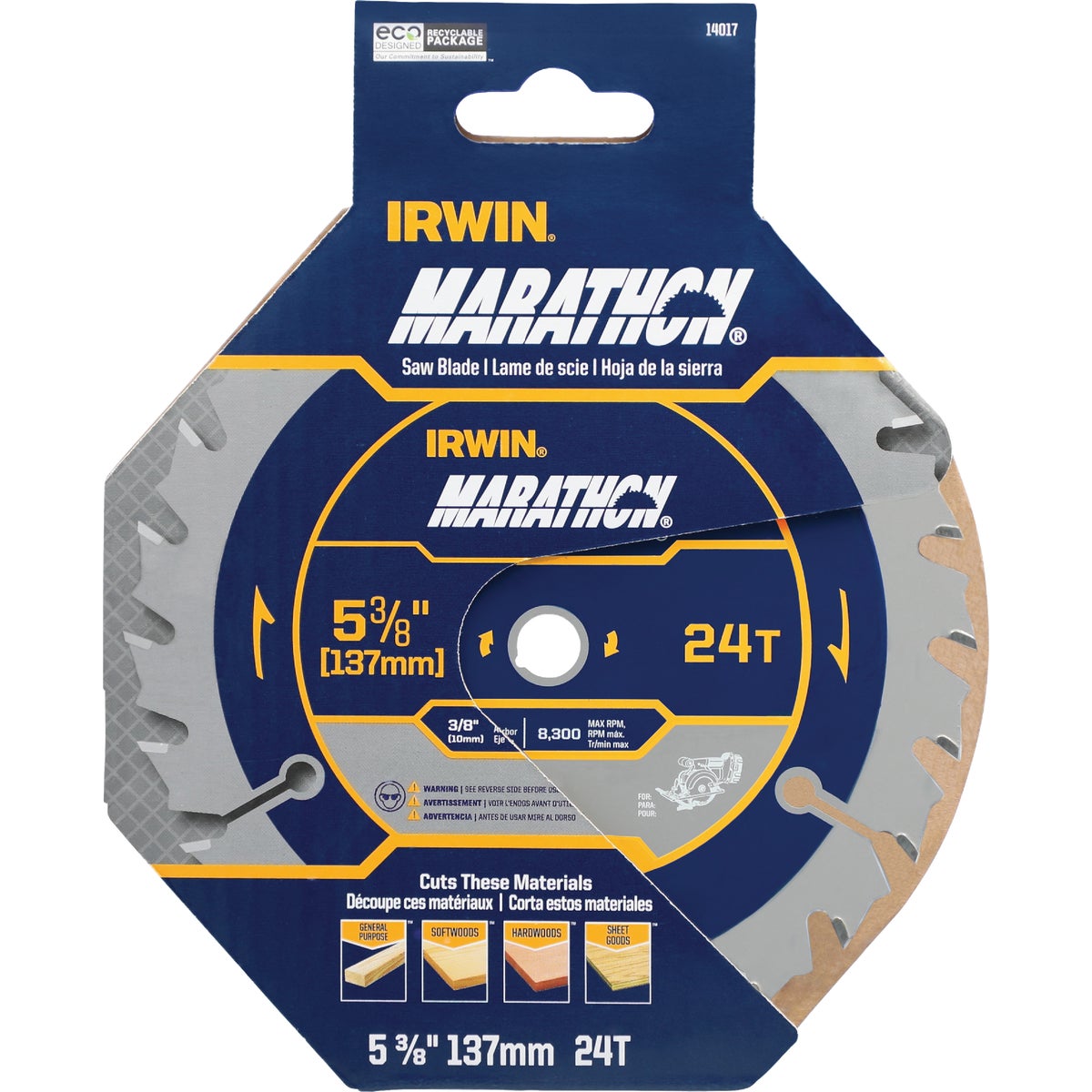 Irwin Marathon 5-3/8 In. 24-Tooth Framing/Ripping Circular Saw Blade Image 7