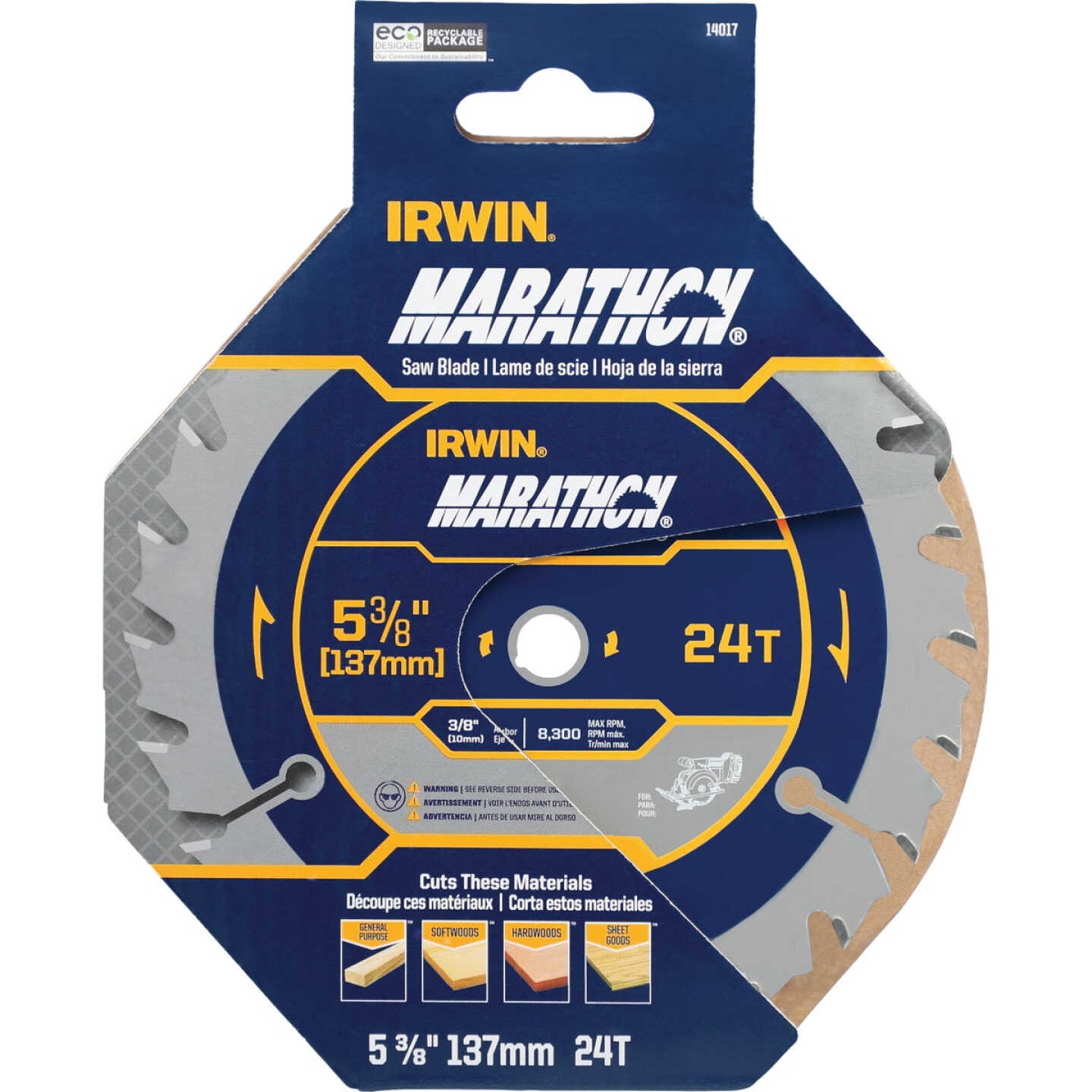 Irwin Marathon 5-3/8 In. 24-Tooth Framing/Ripping Circular Saw Blade Image 7
