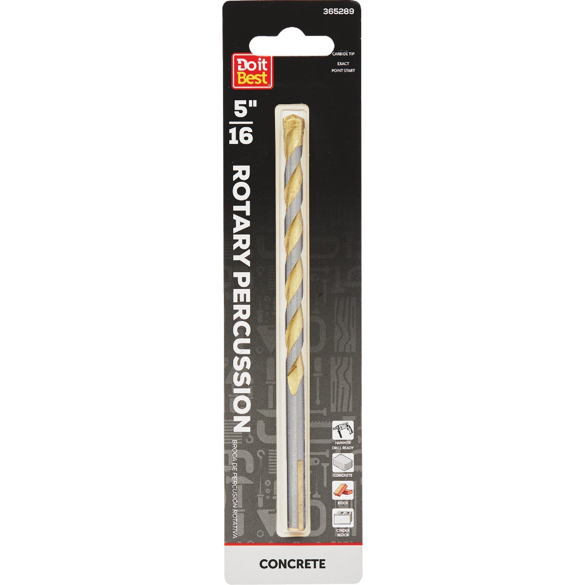 Do it Best 5/16 In. x 6 In. Rotary Percussion Masonry Drill Bit Image 1