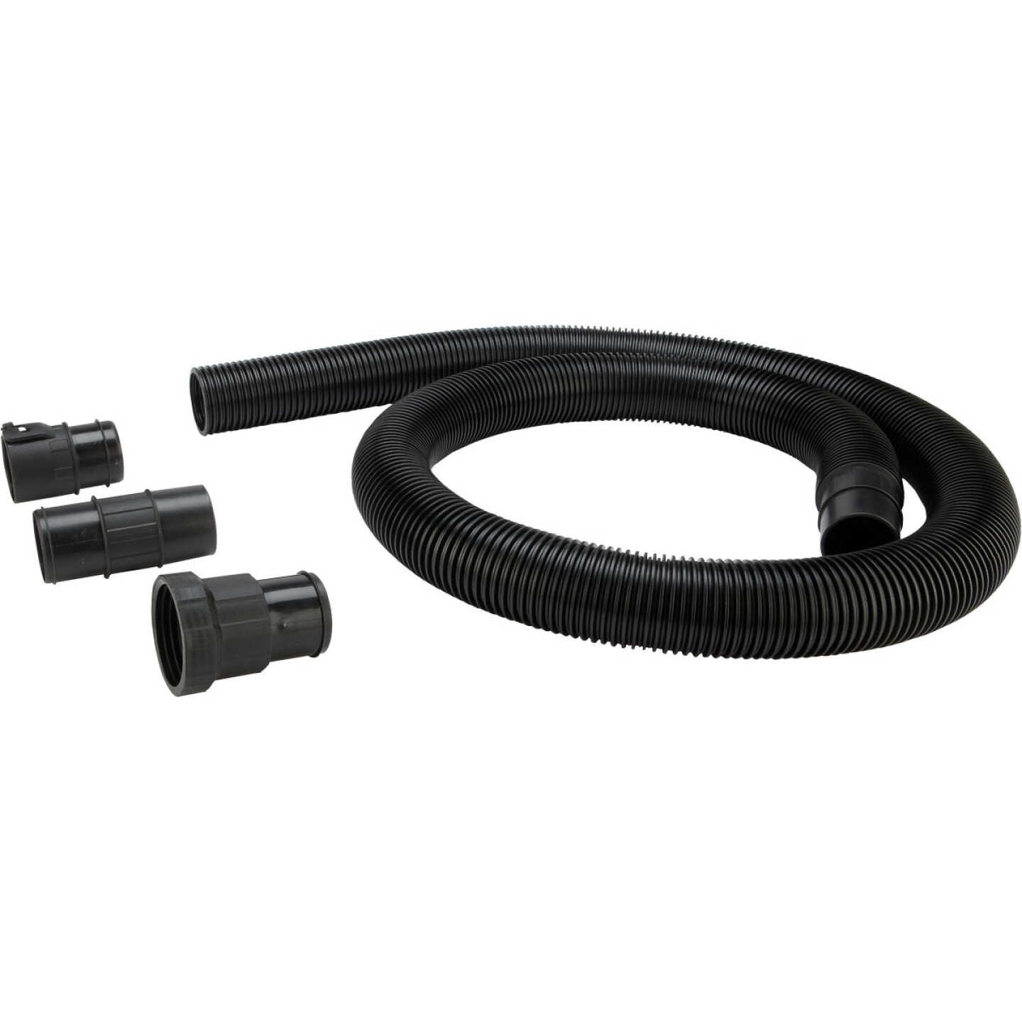Channellock 2-1/2 In. Dia. x 7 Ft. L Black Plastic Wet/Dry Vacuum Hose with Adapters Image 1