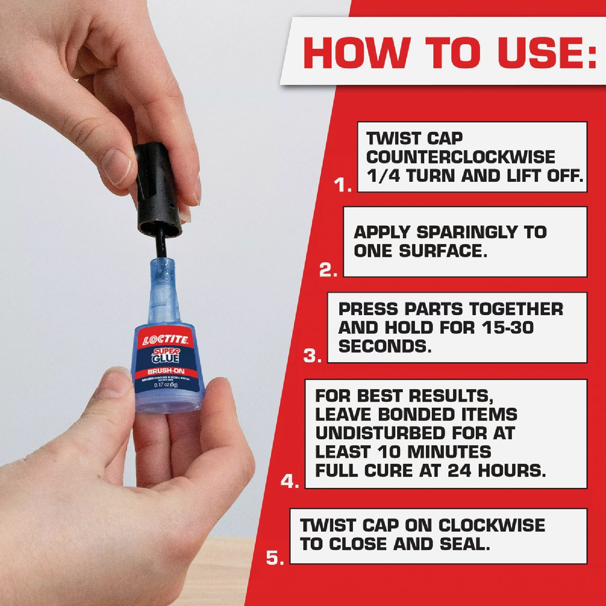 LOCTITE 0.18 Oz. Liquid Brush On Super Glue Image 4