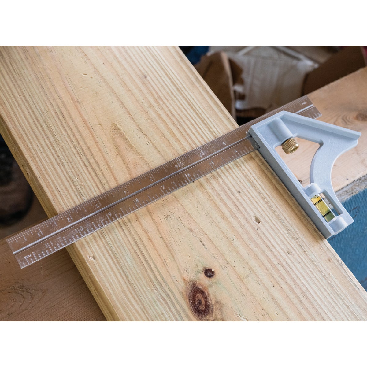 Johnson Level 12 In. English Structo-Cast Combination Square Image 2