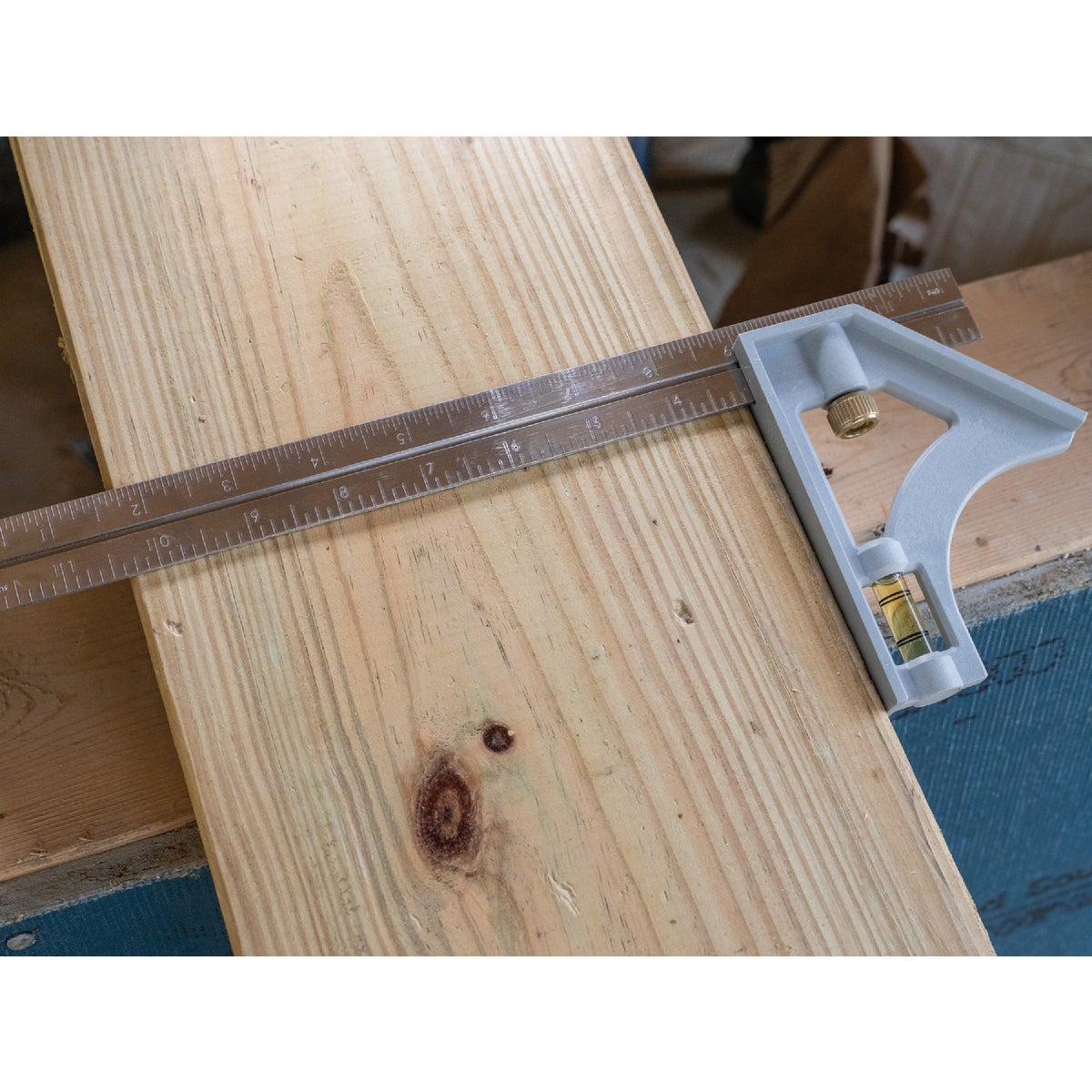 Johnson Level 12 In. English Structo-Cast Combination Square Image 3
