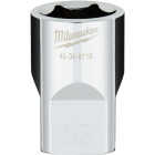 Milwaukee 1/2 In. Drive 18 mm 6-Point Shallow Metric Socket with FOUR FLAT Sides Image 1