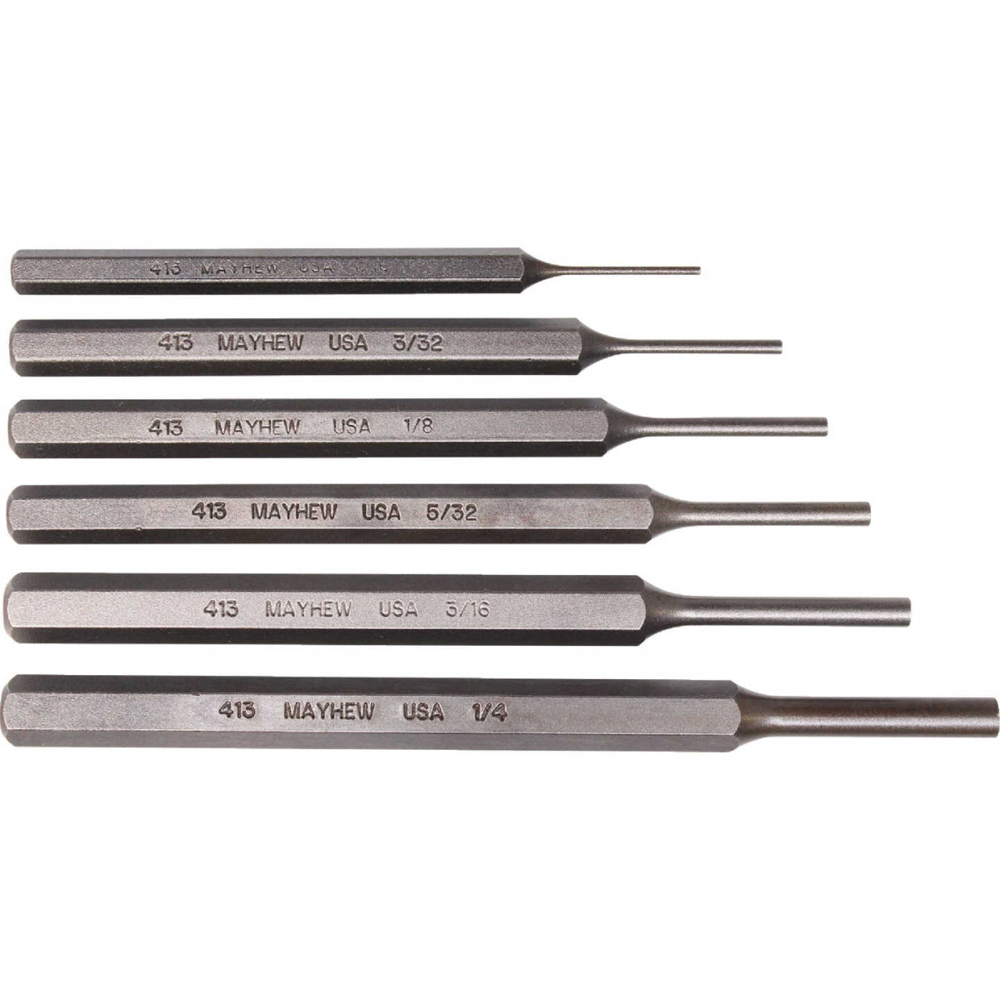 Mayhew Tools Pin Punch Set (6-Piece) Image 1