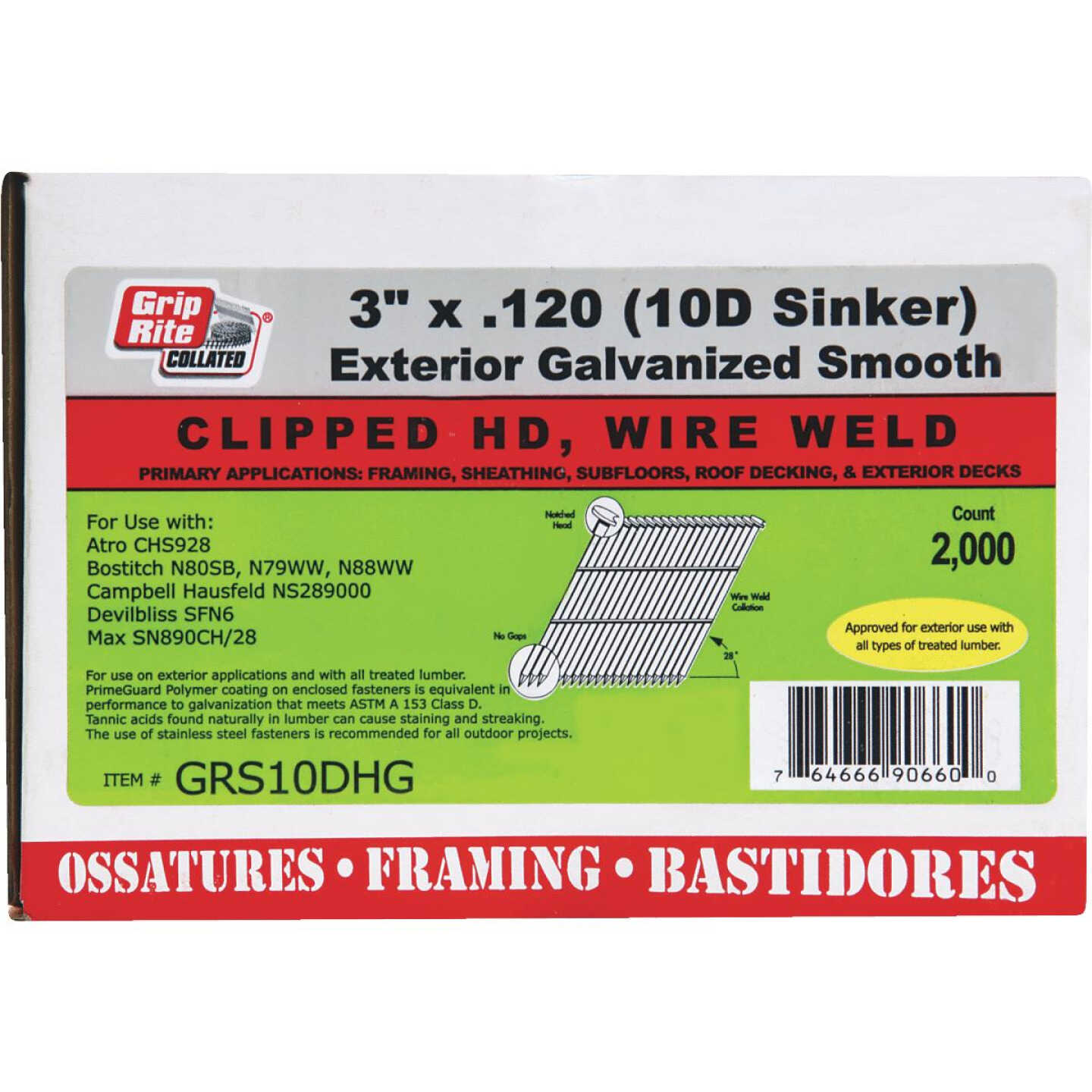 3"X.120 FRAMING NAIL Image 1