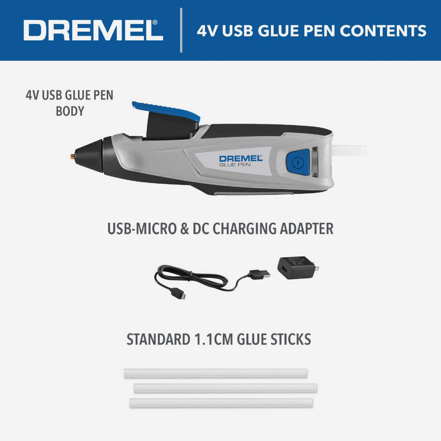 Dremel Home Solutions Standard Single-Temperature Glue Pen Image 6