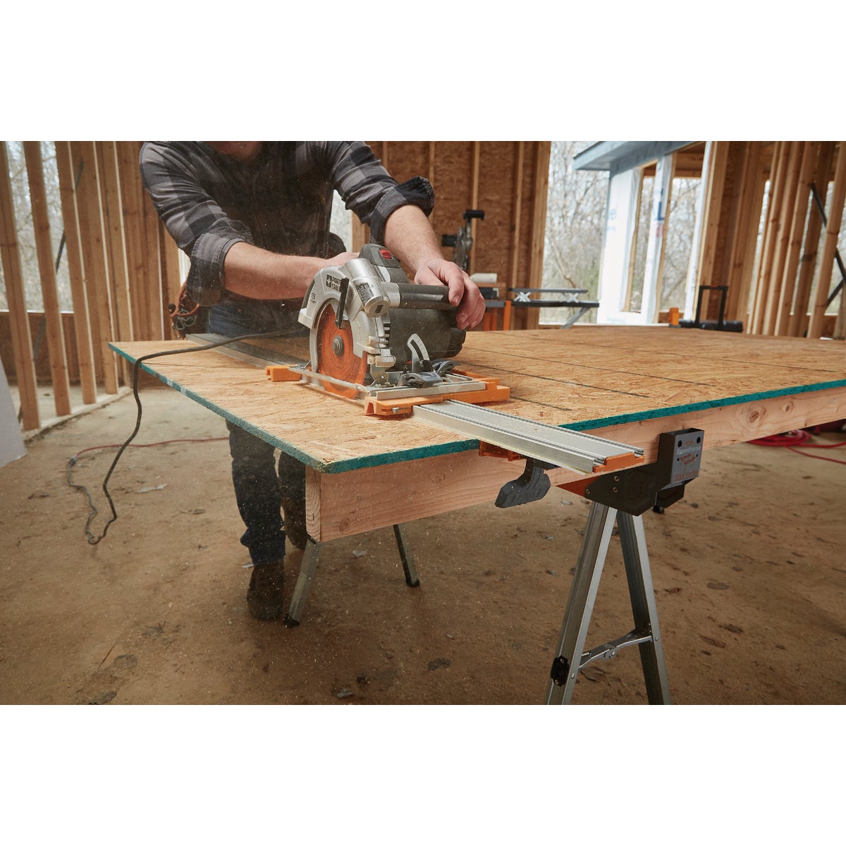 Bora NGX 50 In. Aluminum Clamp Edge Saw Guide Image 2