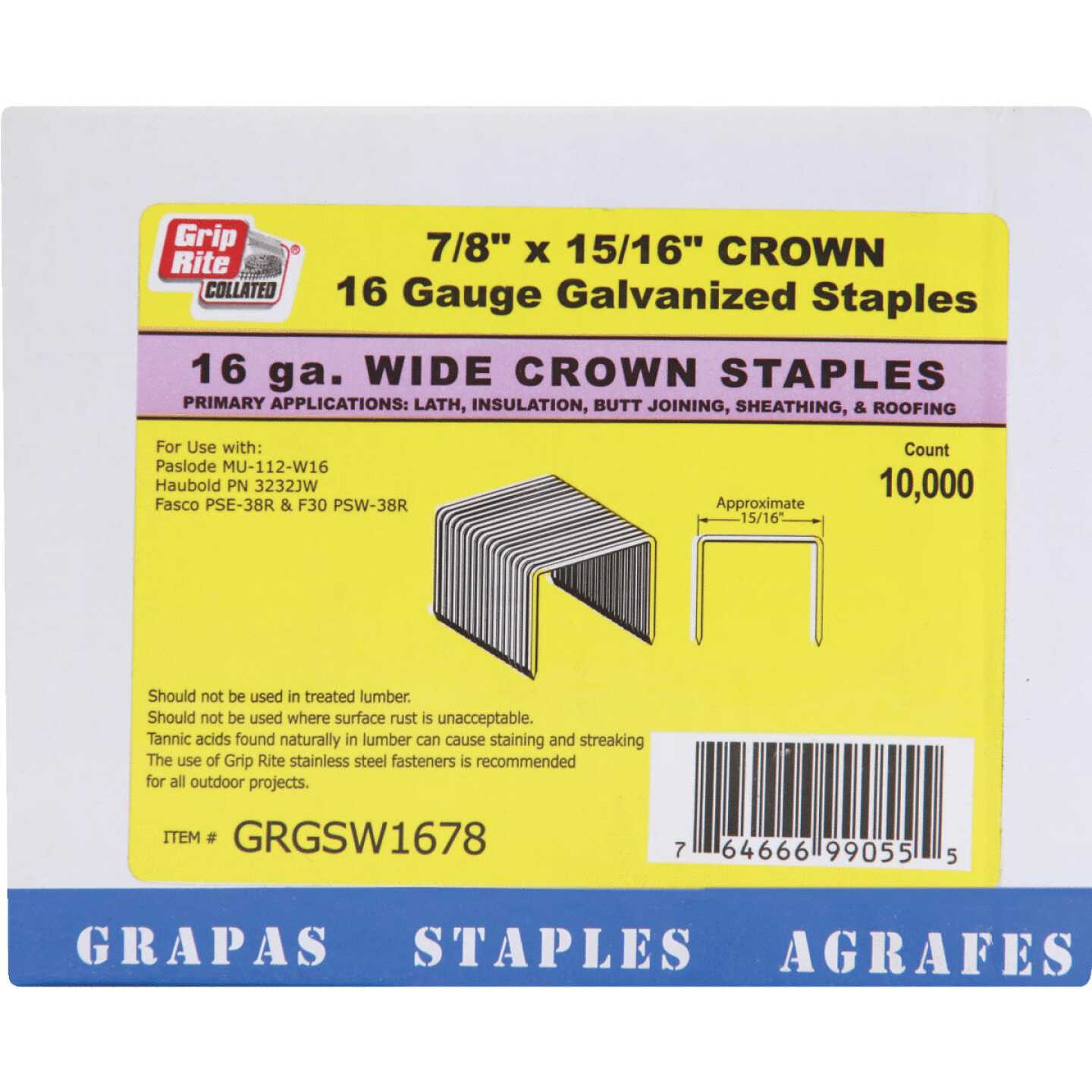 16GA 15/16X7/8 STAPLE Image 1