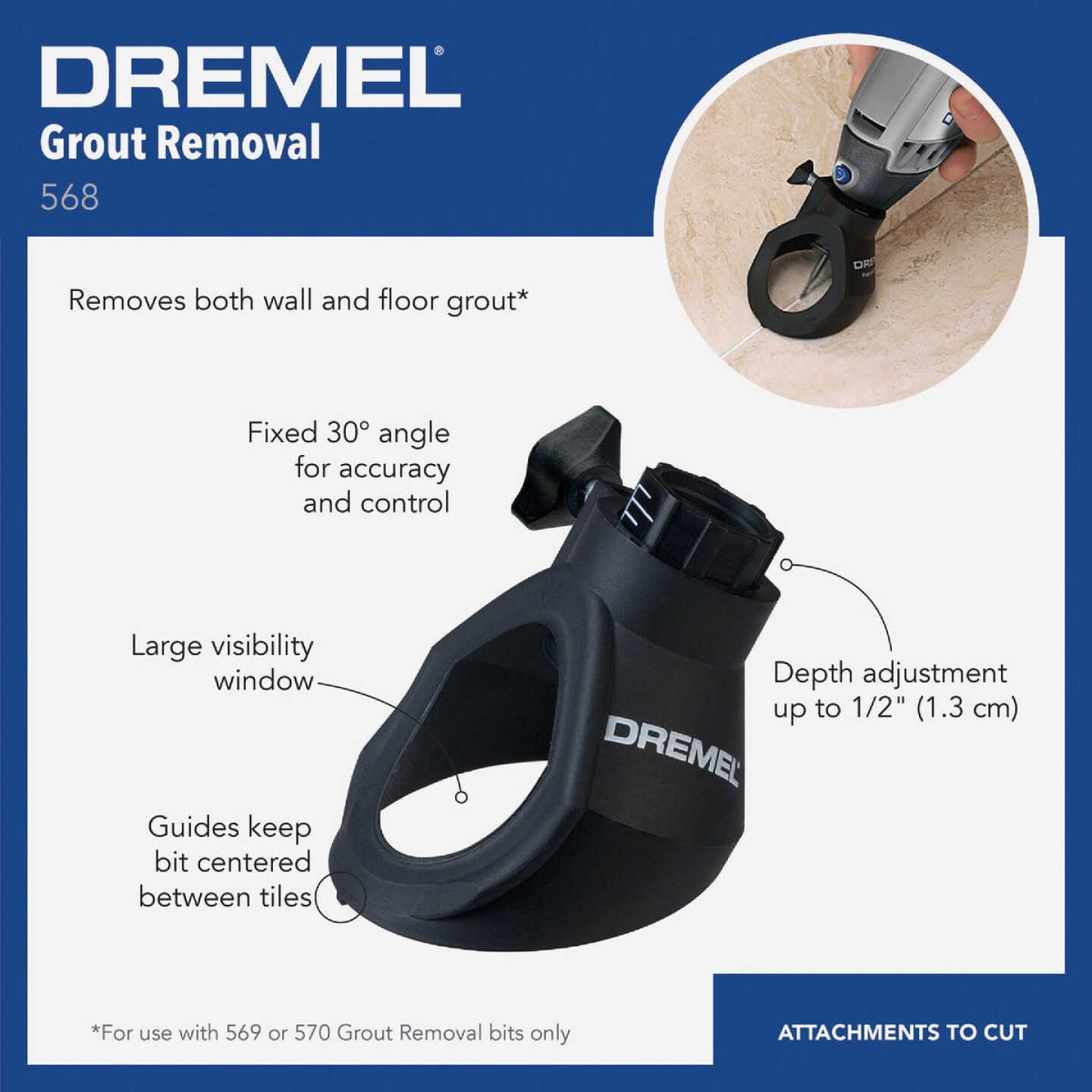 Dremel Grout Removal Attachment Image 2