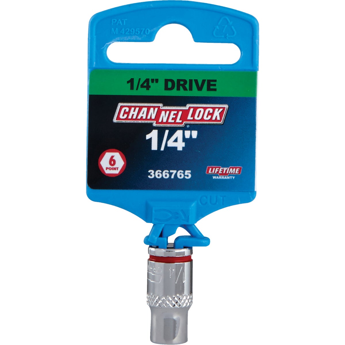 Channellock 1/4 In. Drive 1/4 In. 6-Point Shallow Standard Socket Image 2