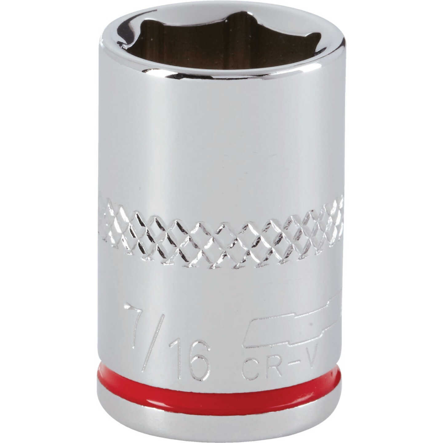 Channellock 1/4 In. Drive 7/16 In. 6-Point Shallow Standard Socket Image 1