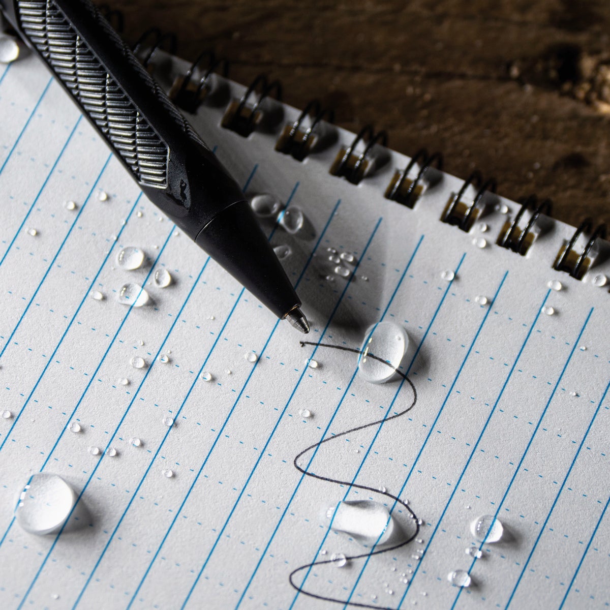 Rite in the Rain Black All-Weather Mini-Bolt Pen, Black Ink Image 4