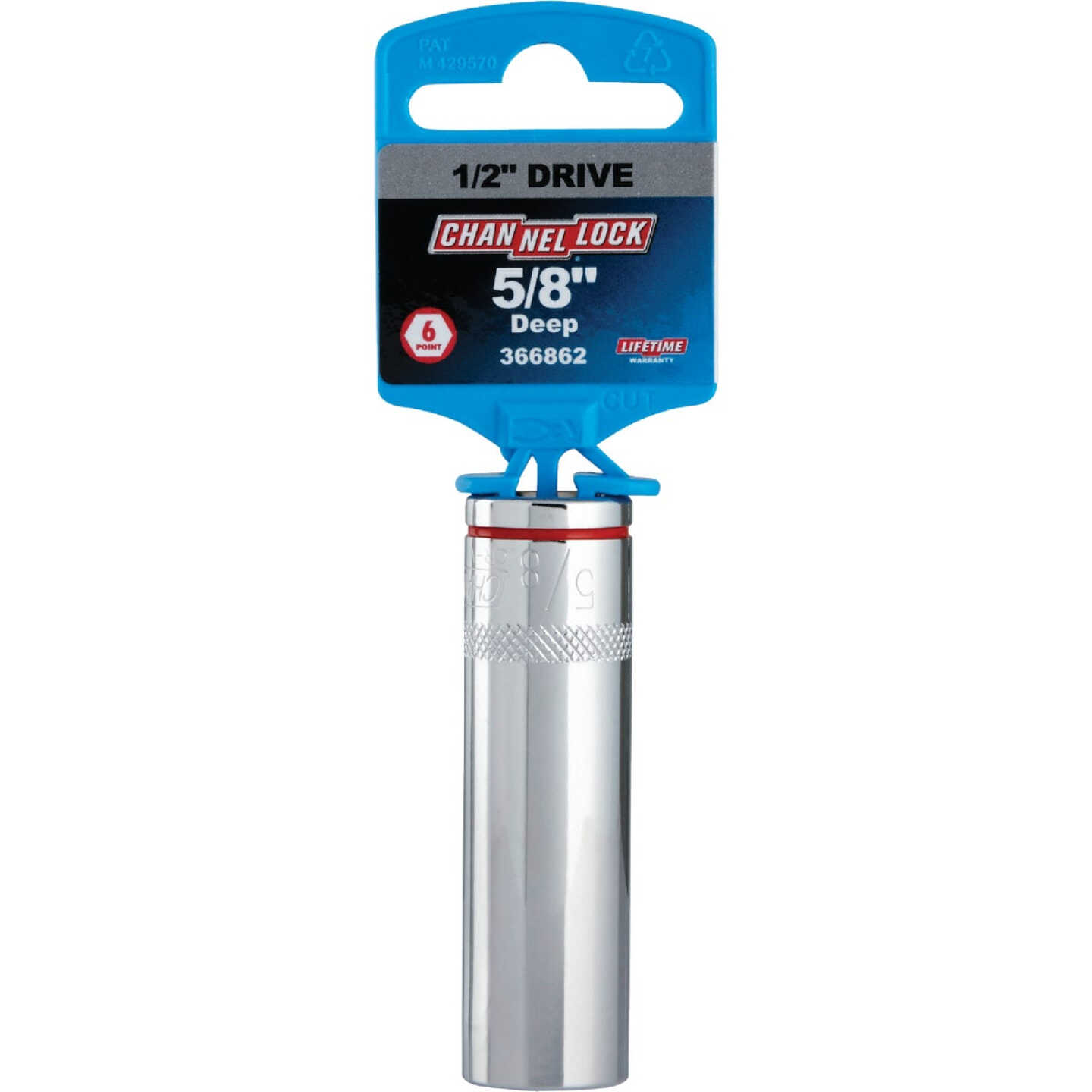 Channellock 1/2 In. Drive 5/8 In. 6-Point Deep Standard Socket Image 2