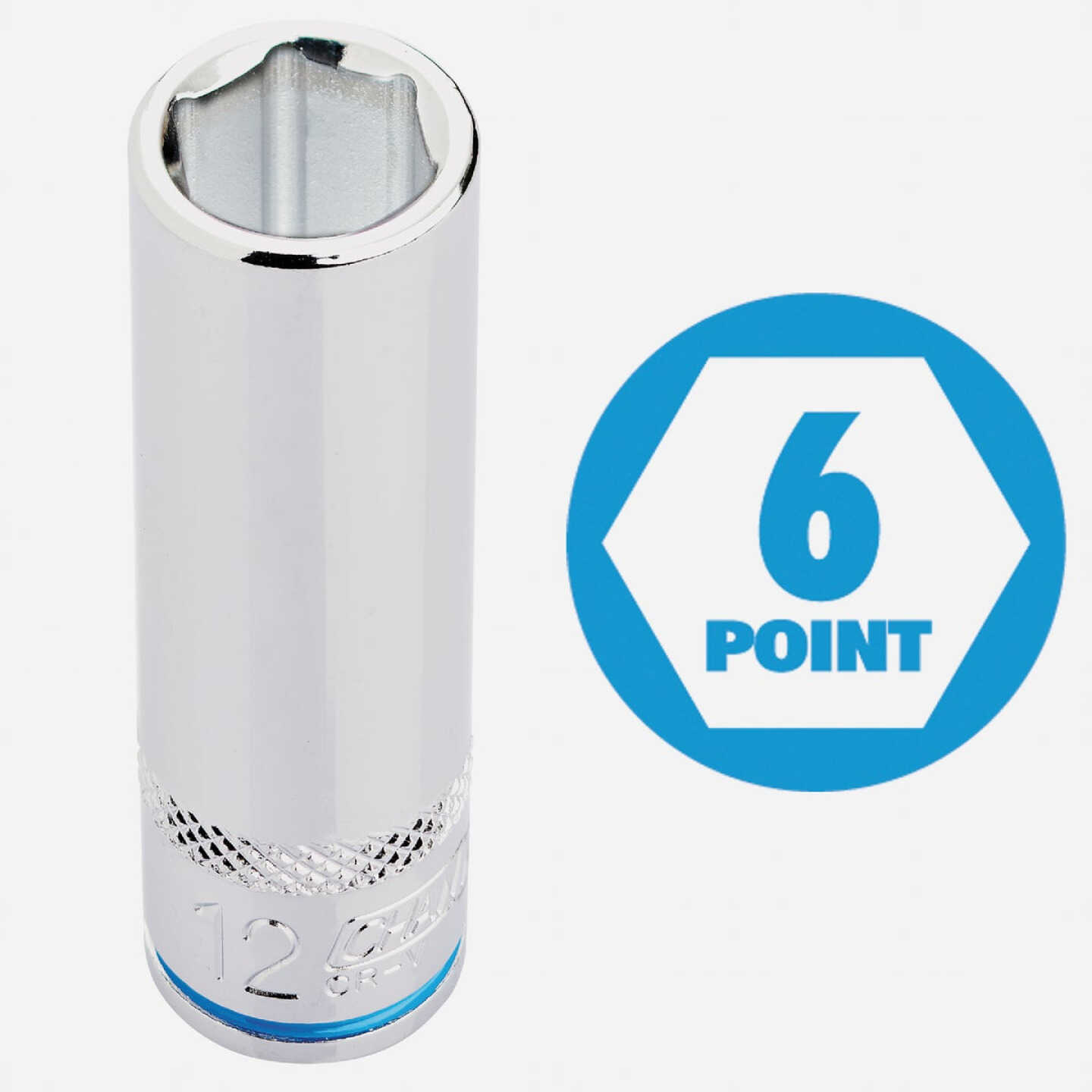 Channellock Metric 3/8 In. Drive 6-Point Deep Socket Set (8-Piece) Image 2