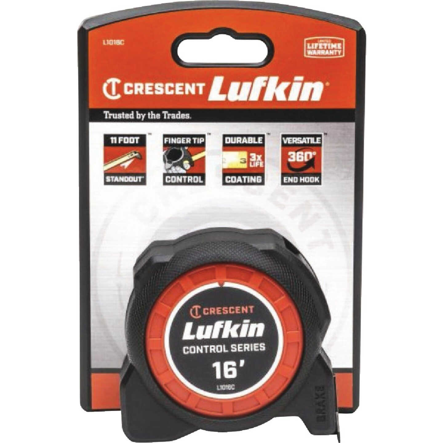 Crescent Lufkin Control Series 1-3/16 In. x 16 Ft. Power Tape Measure Image 2
