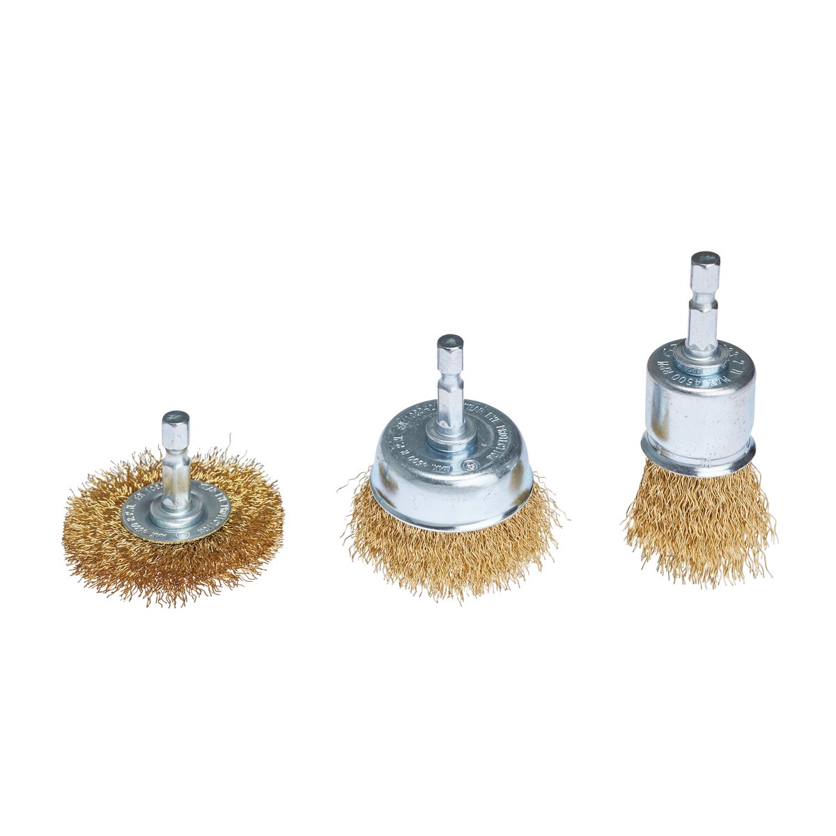 Do it Best Brass Coated Wire Wheel Brush Set (3-Piece) Image 2