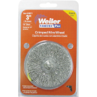 Weiler Vortec 3 In. Crimped, Coarse Drill-Mounted Wire Brush Image 2