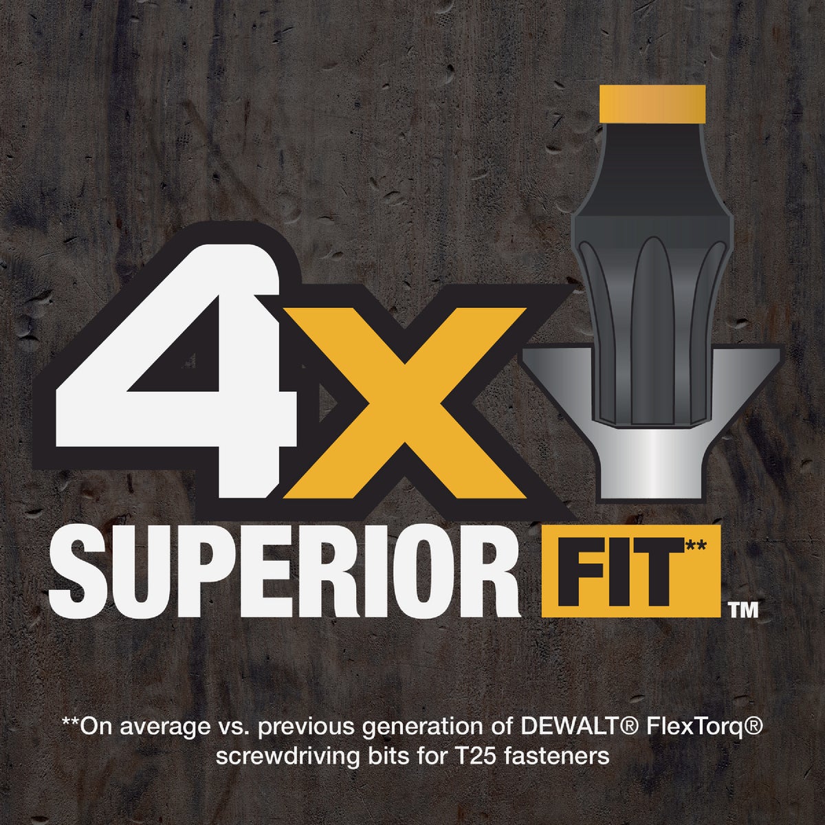 DEWALT FlexTorq 2 In. T25 TORX Impact Screwdriver Bit (3-Pack) Image 3
